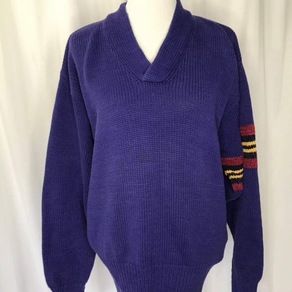 Tommy Hilfiger Purple knit sweater